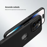 Nillkin iPhone 15 Pro Skal Super Frosted Shield Pro Logo Hole Svart