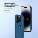 Nillkin iPhone 15 Pro Skal Super Frosted Shield Pro Logo Hole Svart
