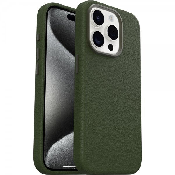 Otterbox iPhone 15 Pro Skal Symmetry Cactus Leather MagSafe Cactus Groove