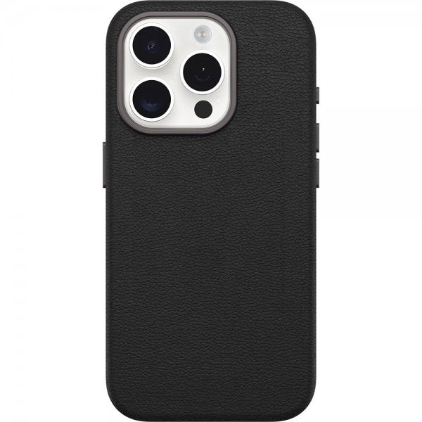 Otterbox iPhone 15 Pro Skal Symmetry Cactus Leather MagSafe Noir Ash