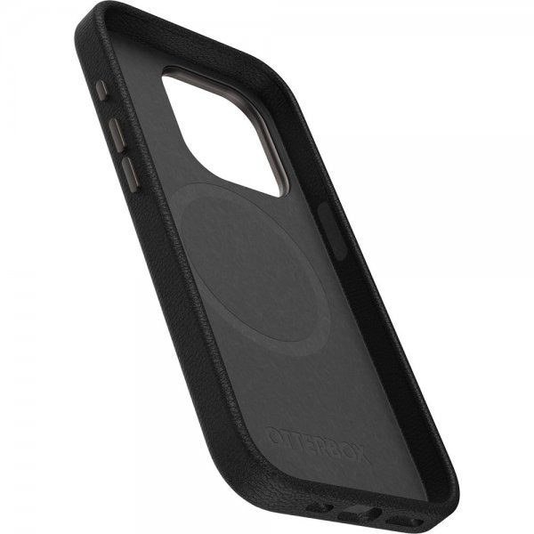 Otterbox iPhone 15 Pro Skal Symmetry Cactus Leather MagSafe Noir Ash