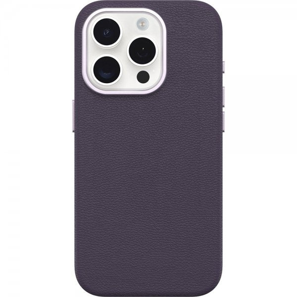Otterbox iPhone 15 Pro Skal Symmetry Cactus Leather MagSafe Plum Luxe