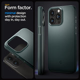 Spigen iPhone 15 Pro Skal Thin Fit Abyss Green