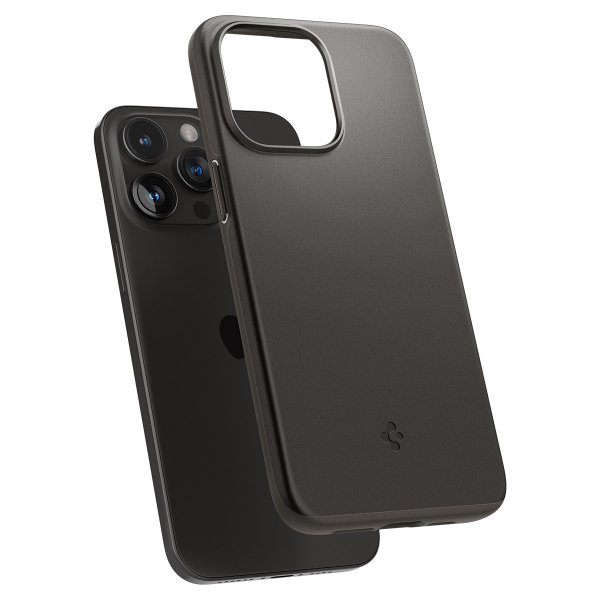 Spigen iPhone 15 Pro Skal Thin Fit Gunmetal