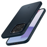 Spigen iPhone 15 Pro Skal Thin Fit Metal Slate