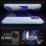 Spigen iPhone 15 Pro Skal Thin Fit Mute Blue