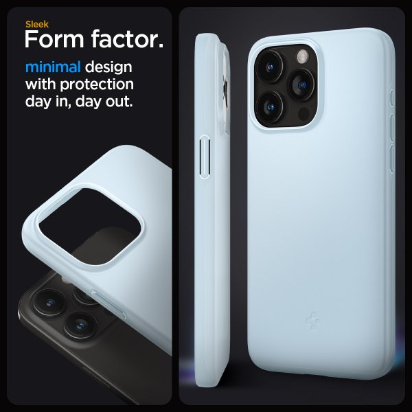 Spigen iPhone 15 Pro Skal Thin Fit Mute Blue