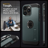 Spigen iPhone 15 Pro Skal Tough Armor MagFit Abyss Green