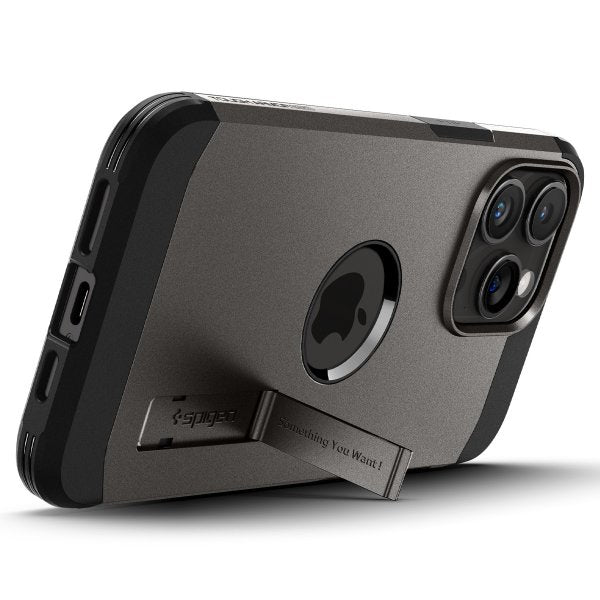 Spigen iPhone 15 Pro Skal Tough Armor MagFit Gunmetal