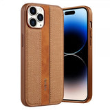 X-Level iPhone 15 Pro Skal Tygtextur Brun