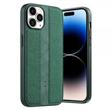 X-Level iPhone 15 Pro Skal Tygtextur Grön