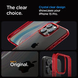 Spigen iPhone 15 Pro Skal Ultra Hybrid Deep Red