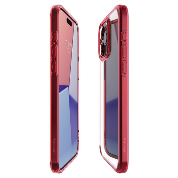 Spigen iPhone 15 Pro Skal Ultra Hybrid Deep Red