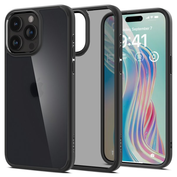 Spigen iPhone 15 Pro Skal Ultra Hybrid Frost Black