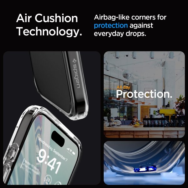 Spigen iPhone 15 Pro Skal Ultra Hybrid Frost Clear