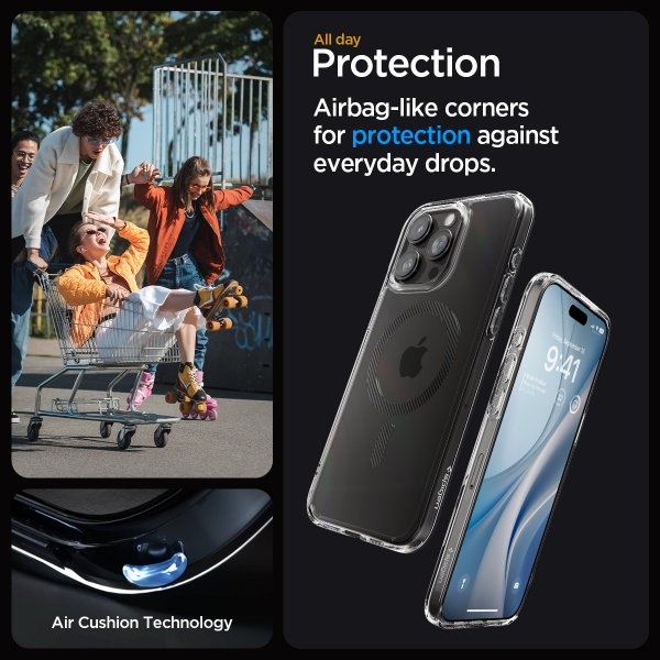 Spigen iPhone 15 Pro Skal Ultra Hybrid MagFit Carbon Fiber