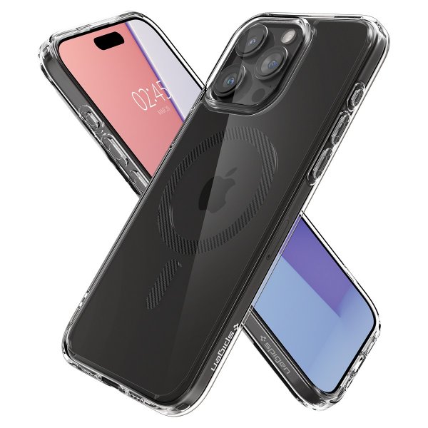 Spigen iPhone 15 Pro Skal Ultra Hybrid MagFit Carbon Fiber