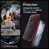 Spigen iPhone 15 Pro Skal Ultra Hybrid MagFit Frost Deep Red