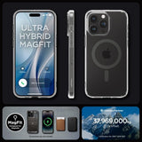 Spigen iPhone 15 Pro Skal Ultra Hybrid MagFit Graphite