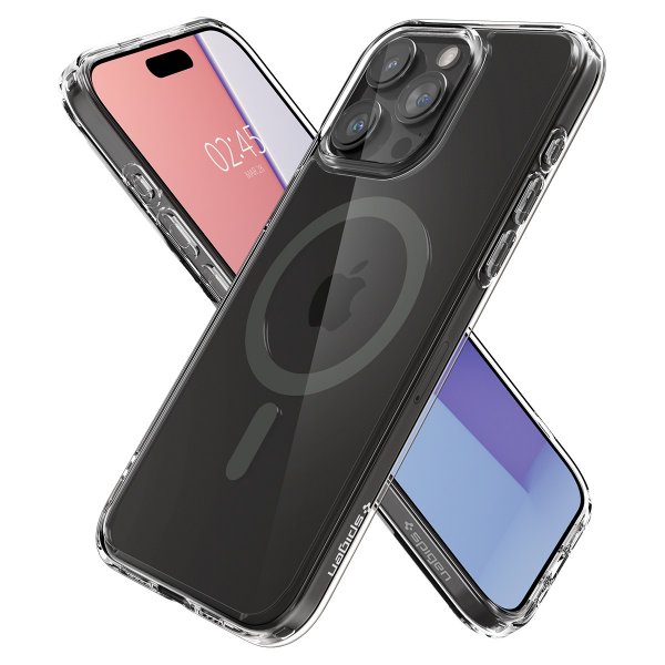 Spigen iPhone 15 Pro Skal Ultra Hybrid MagFit Graphite