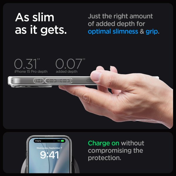 Spigen iPhone 15 Pro Skal Ultra Hybrid MagFit Guld