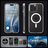 Spigen iPhone 15 Pro Skal Ultra Hybrid MagFit Vit