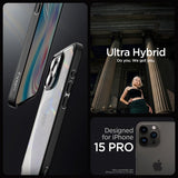 Spigen iPhone 15 Pro Skal Ultra Hybrid Matte Matte Black