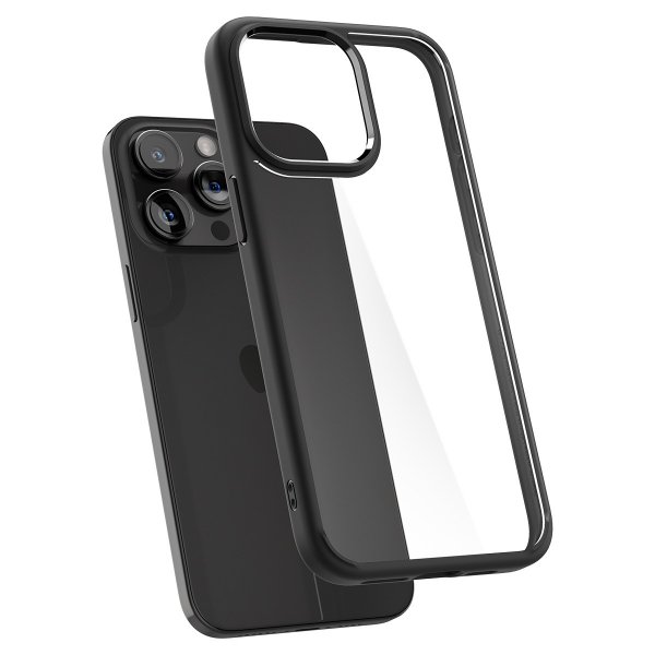 Spigen iPhone 15 Pro Skal Ultra Hybrid Matte Matte Black
