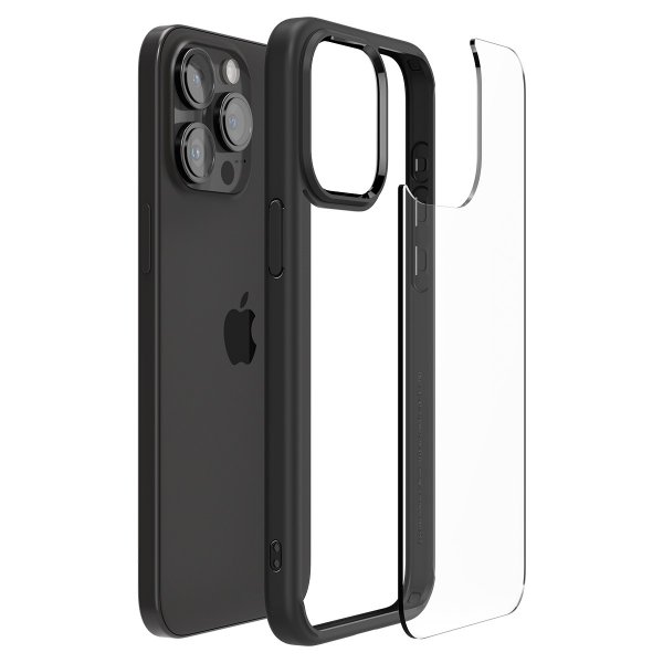 Spigen iPhone 15 Pro Skal Ultra Hybrid Matte Matte Black