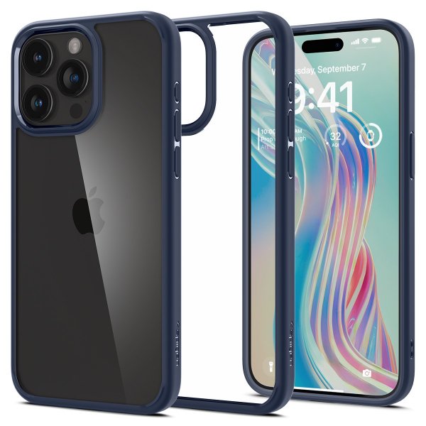 Spigen iPhone 15 Pro Skal Ultra Hybrid Navy Blue