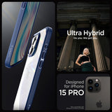 Spigen iPhone 15 Pro Skal Ultra Hybrid Navy Blue