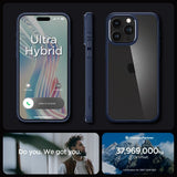 Spigen iPhone 15 Pro Skal Ultra Hybrid Navy Blue
