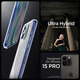 Spigen iPhone 15 Pro Skal Ultra Hybrid Sky Crystal