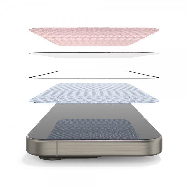 Ringke iPhone 15 Pro Skärmskydd Easy Slide 2-pack