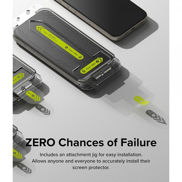 Ringke iPhone 15 Pro Skärmskydd Easy Slide 2-pack