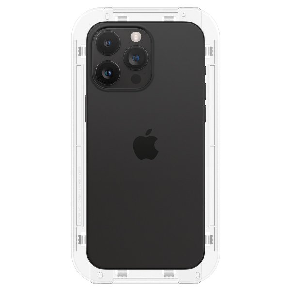 Spigen iPhone 15 Pro Skärmskydd GLAS.tR EZ Fit Privacy 2-pack