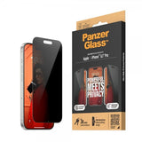 PanzerGlass iPhone 15 Pro Skärmskydd Ultra-Wide Fit Privacy EasyAligner