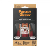 PanzerGlass iPhone 15 Pro Skärmskydd Ultra-Wide Fit Privacy EasyAligner