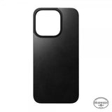 Nomad iPhone 15 Pro Skin Magnetic Leather Back Horween Svart