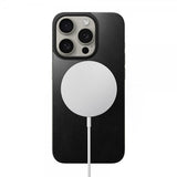 Nomad iPhone 15 Pro Skin Magnetic Leather Back Horween Svart