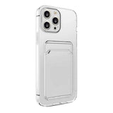 iPhone 15 Pro Skal Korthållare Stöttåligt Transparent