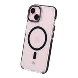 Rvelon iPhone 15 Skal TPU MagSafe Svart Transparent