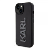 Karl Lagerfeld iPhone 15 Skal 3D Rubber Karl Svart