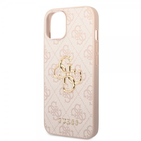 Guess iPhone 15 Skal 4G Logo Rosa