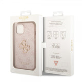 Guess iPhone 15 Skal 4G Logo Rosa