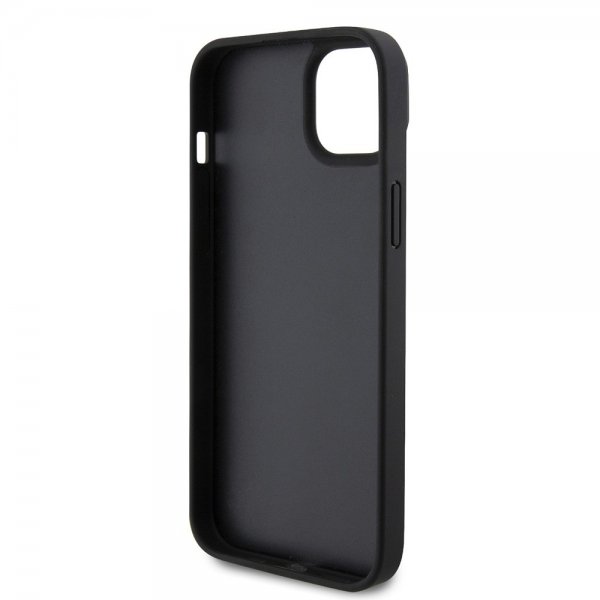 Guess iPhone 15 Skal 4G Metal Triangle Strass Svart
