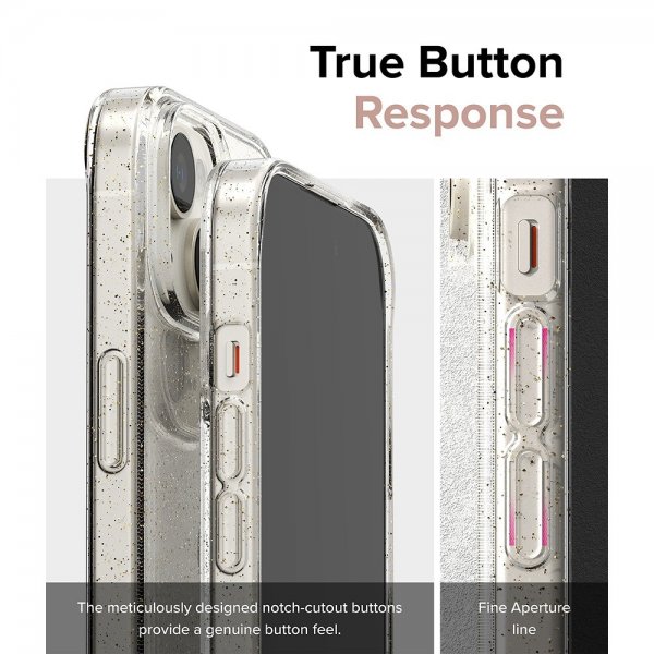 Ringke iPhone 15 Skal Air Glitter Clear