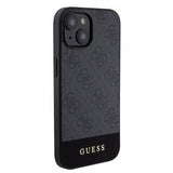 Guess iPhone 15 Skal Bottom Stripe MagSafe Svart
