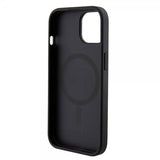 Guess iPhone 15 Skal Bottom Stripe MagSafe Svart