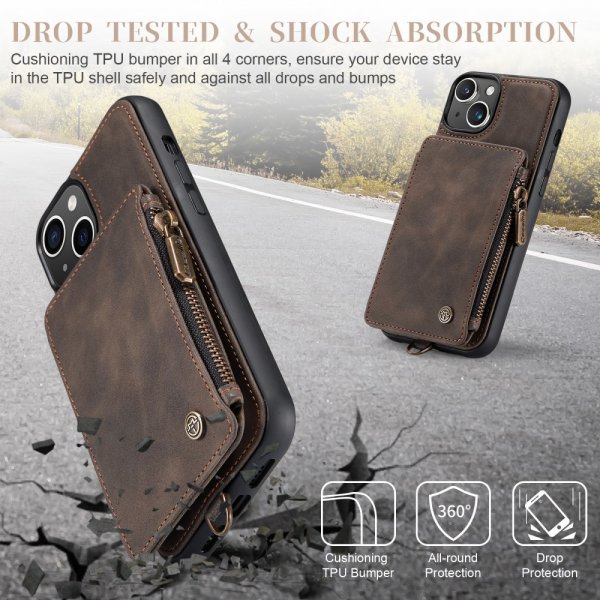 CaseMe iPhone 15 Skal C20 Series Kaffe